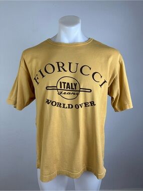 Vintage 90’s Fiorucci “World Over” Men’s Graphic Crewneck Tee